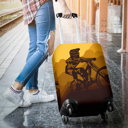 Mountain Bike Print Luggage Cover Protector