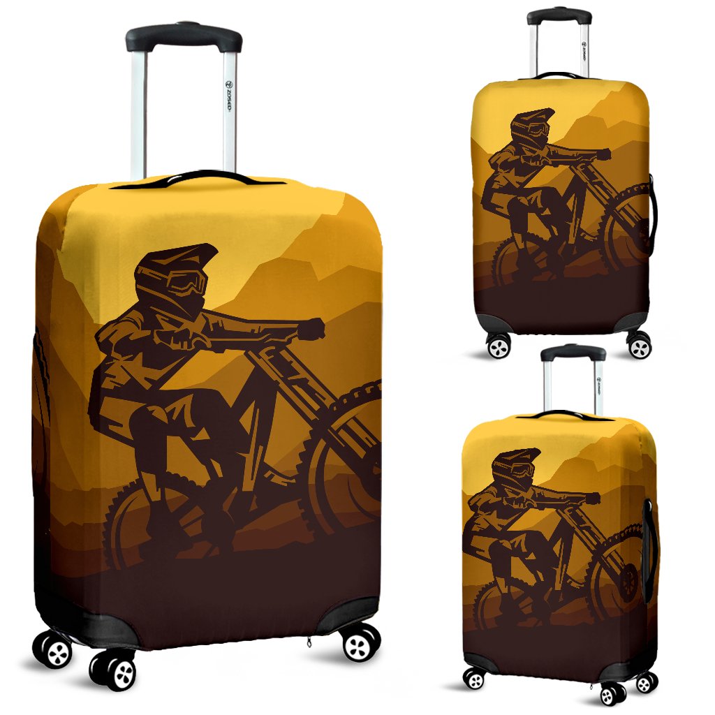 Mountain Bike Print Luggage Cover Protector
