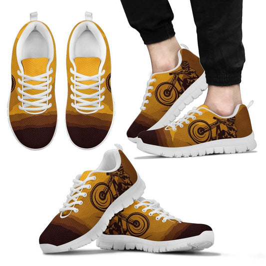 Mountain Bike Print Men Sneakers