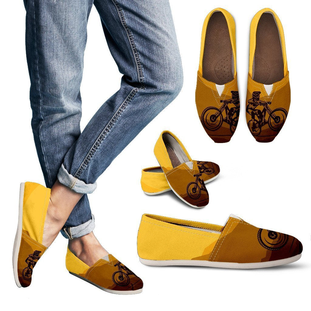 Mountain Bike Print Women Casual Shoes-JorJune.com
