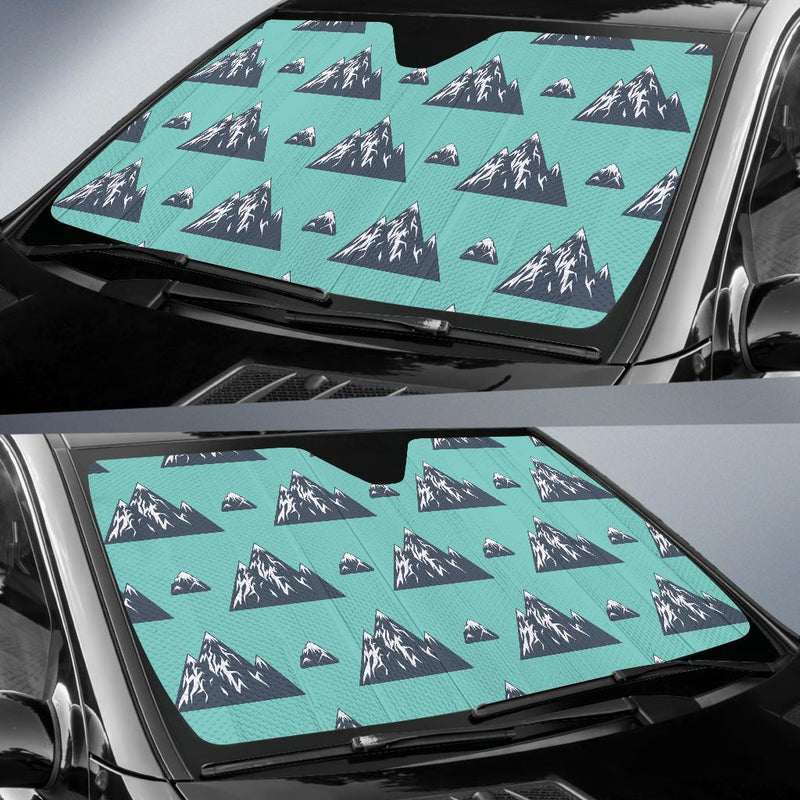 Mountain Pattern Print Design 01 Car Sun Shades-JORJUNE.COM