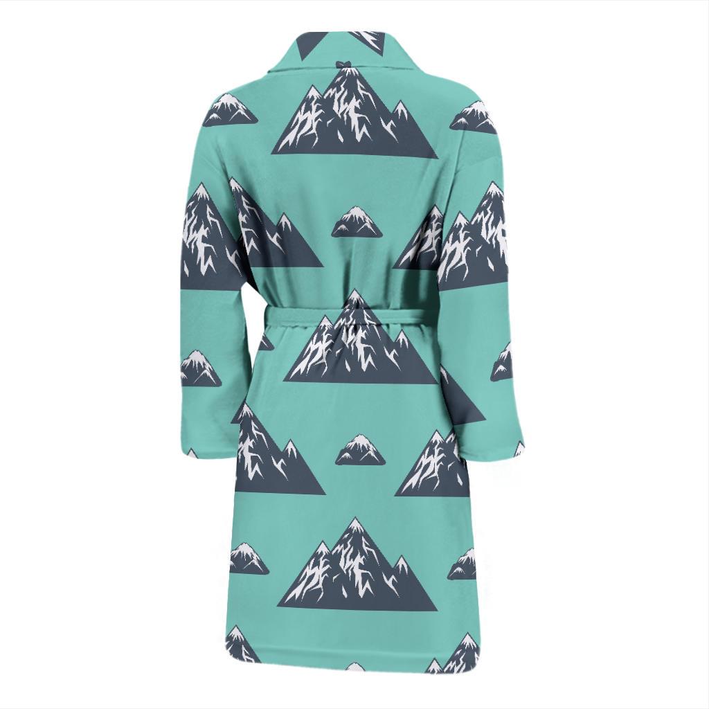 Mountain Pattern Print Design 01 Men Bathrobe-JORJUNE.COM