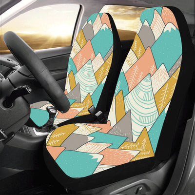 Mountain Pattern Print Design 02 Car Seat Covers (Set of 2)-JORJUNE.COM