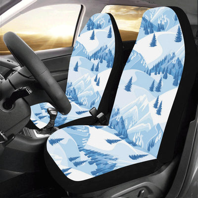 Mountain Pattern Print Design 03 Car Seat Covers (Set of 2)-JORJUNE.COM