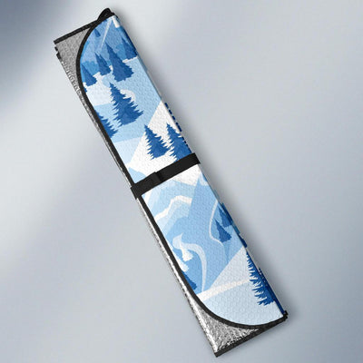 Mountain Pattern Print Design 03 Car Sun Shades-JORJUNE.COM