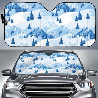 Mountain Pattern Print Design 03 Car Sun Shades-JORJUNE.COM