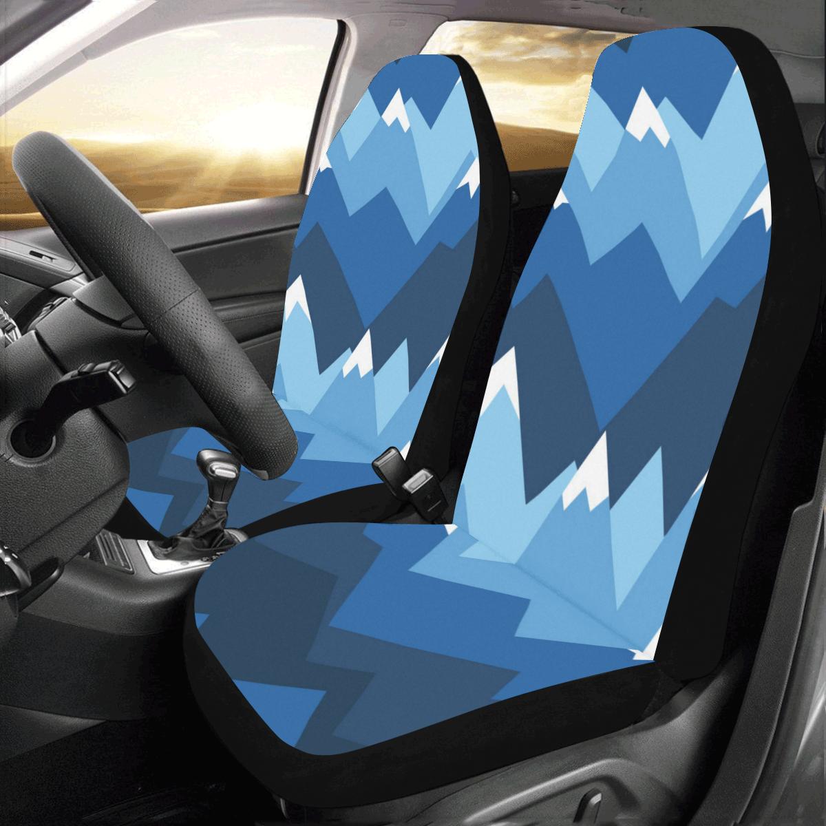 Mountain Pattern Print Design 04 Car Seat Covers (Set of 2)-JORJUNE.COM