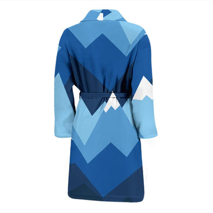 Mountain Pattern Print Design 04 Men Bathrobe-JORJUNE.COM