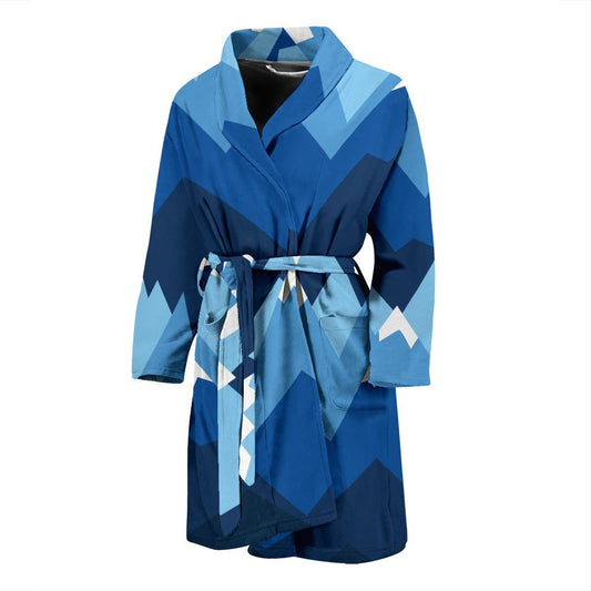 Mountain Pattern Print Design 04 Men Bathrobe-JORJUNE.COM