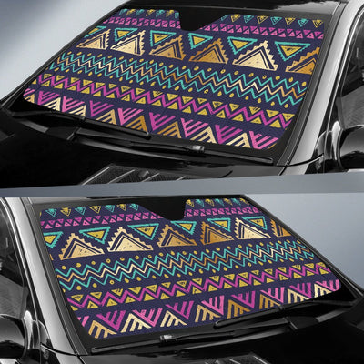 Multicolor Tribal Aztec Car Sun Shade-JorJune