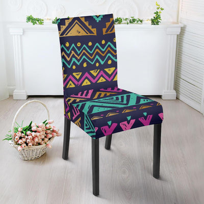 Multicolor Tribal aztec Dining Chair Slipcover-JORJUNE.COM