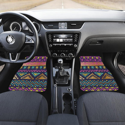 Multicolor Tribal aztec Front and Back Car Floor Mats