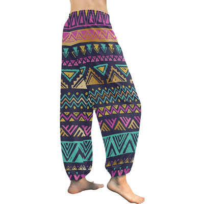 Multicolor Tribal aztec Harem Pants