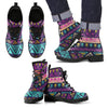 Multicolor Tribal Aztec Men Leather Boots
