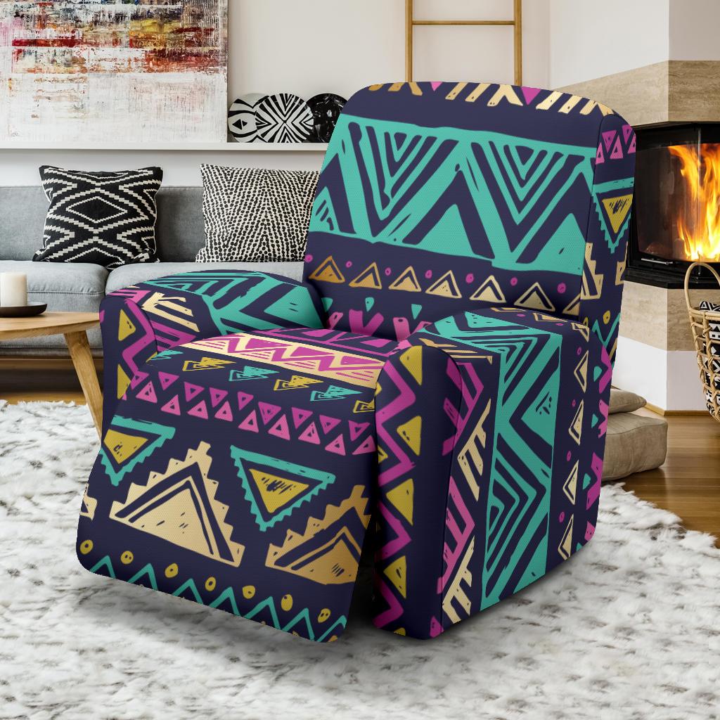 Multicolor Tribal aztec Recliner Slipcover-JORJUNE.COM