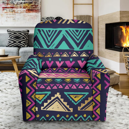 Multicolor Tribal aztec Recliner Slipcover-JORJUNE.COM