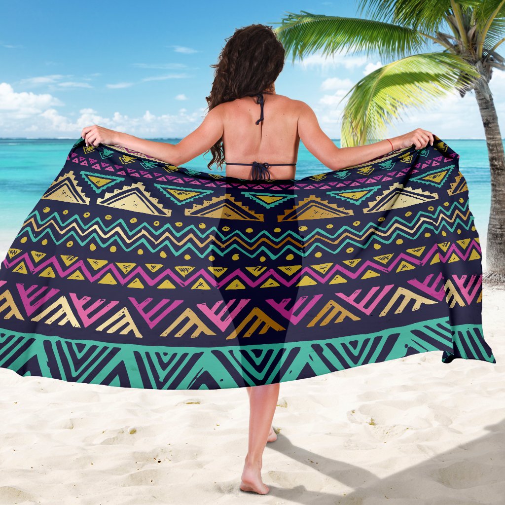Multicolor Tribal Aztec Sarong Pareo Wrap