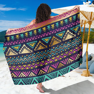 Multicolor Tribal Aztec Sarong Pareo Wrap