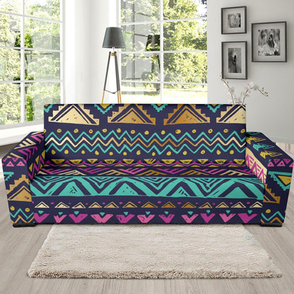 Multicolor Tribal aztec Sofa Slipcover-JORJUNE.COM