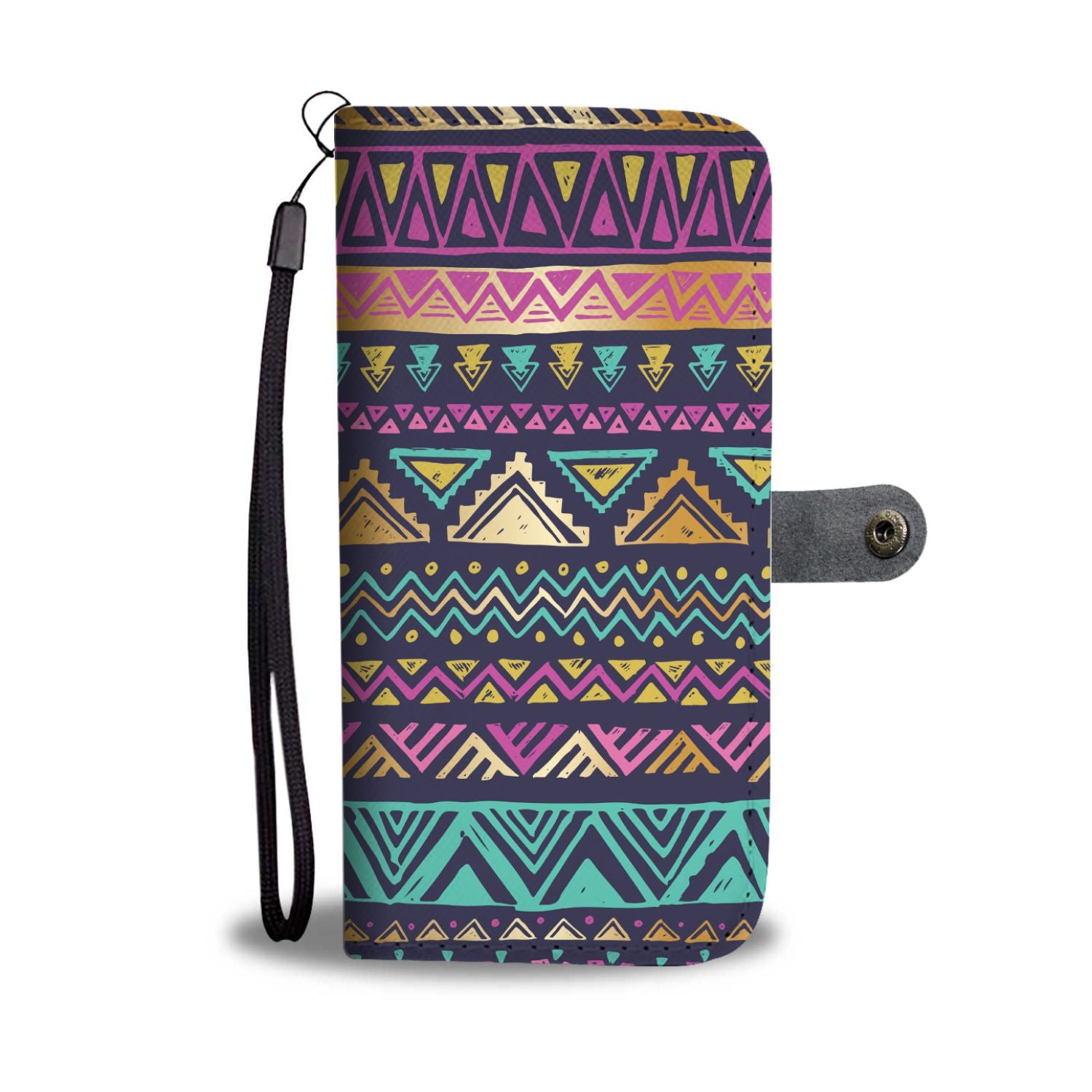 Multicolor Tribal aztec Wallet Phone case
