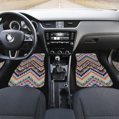 Multicolor zigzag Tribal Aztec Car Floor Mats