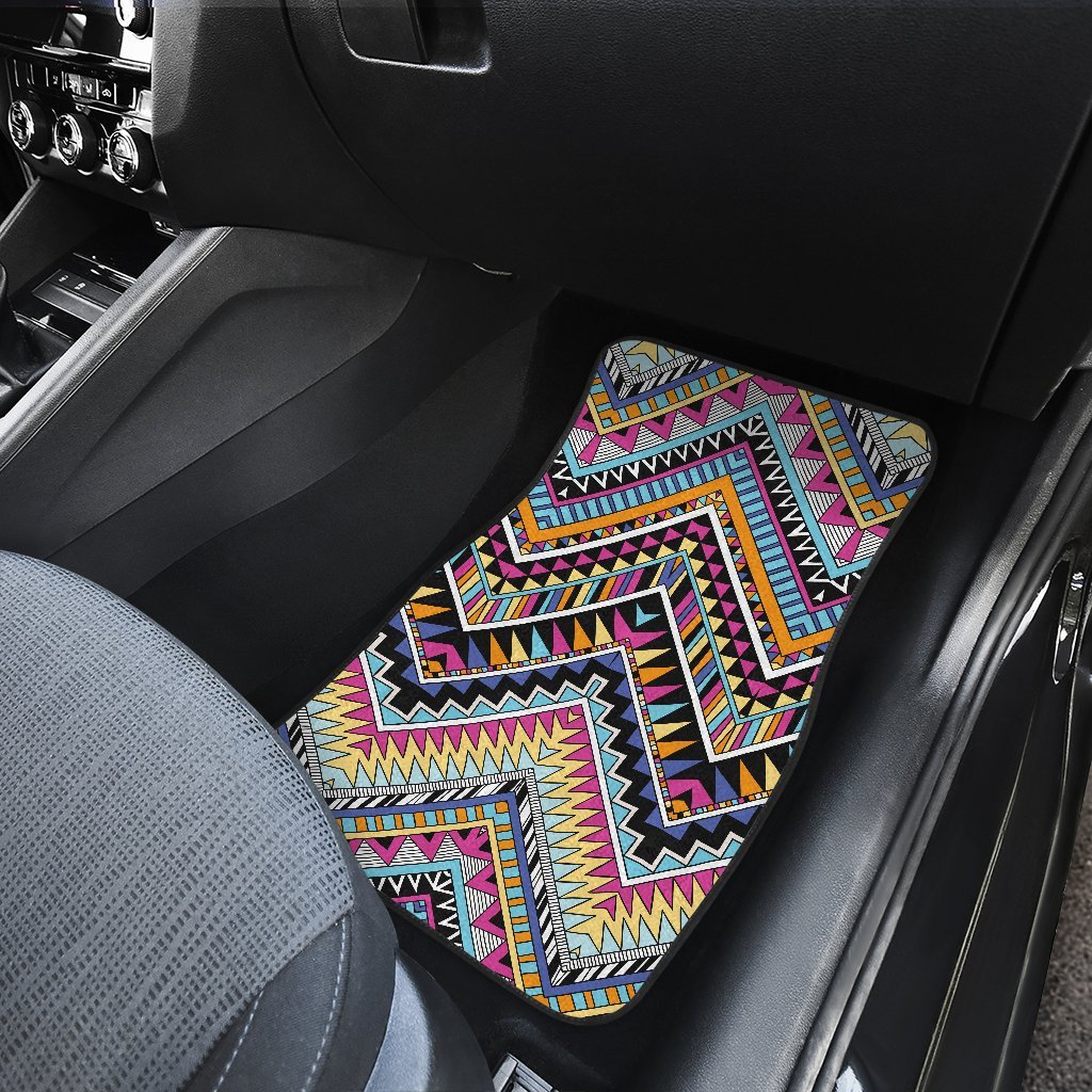 Multicolor zigzag Tribal Aztec Car Floor Mats