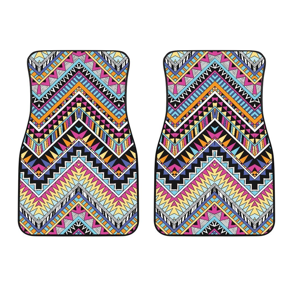 Multicolor zigzag Tribal Aztec Car Floor Mats