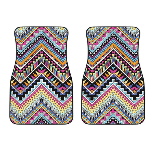 Multicolor zigzag Tribal Aztec Car Floor Mats