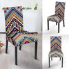Multicolor zigzag Tribal Aztec Dining Chair Slipcover-JORJUNE.COM