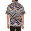 Multicolor zigzag Tribal Aztec Men Hawaiian Shirt