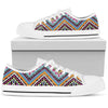 Multicolor zigzag Tribal Aztec Men Low Top Shoes