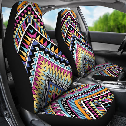 Multicolor zigzag Tribal Aztec Universal Fit Car Seat Covers
