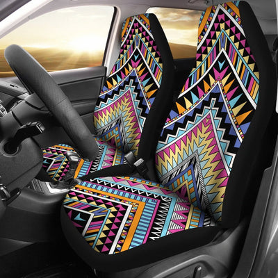 Multicolor zigzag Tribal Aztec Universal Fit Car Seat Covers
