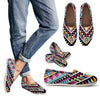 Multicolor zigzag Tribal Aztec Women Casual Shoes-JorJune.com