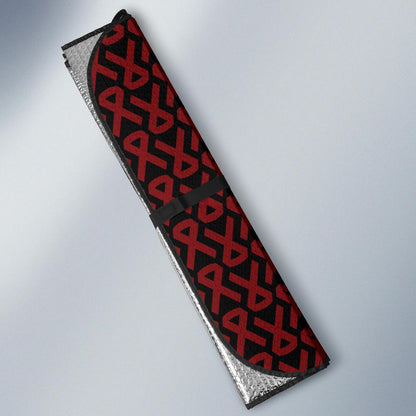 Multiple myeloma Pattern Print Design A01 Car Sun Shades-JORJUNE.COM