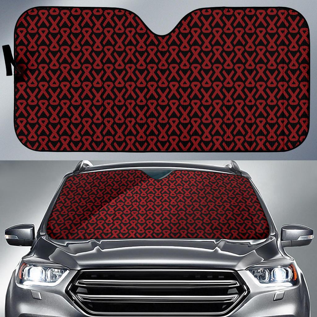 Multiple myeloma Pattern Print Design A01 Car Sun Shades-JORJUNE.COM