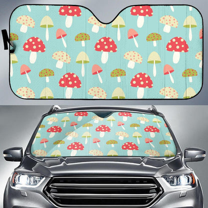 Mushroom Pattern Print Design A01 Car Sun Shades-JORJUNE.COM