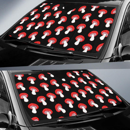 Mushroom Pattern Print Design A02 Car Sun Shades-JORJUNE.COM