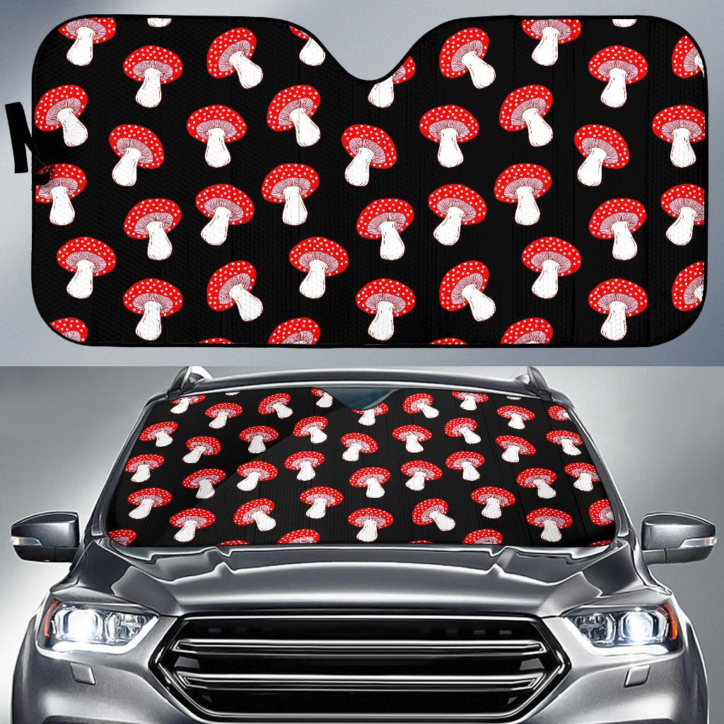 Mushroom Pattern Print Design A02 Car Sun Shades-JORJUNE.COM
