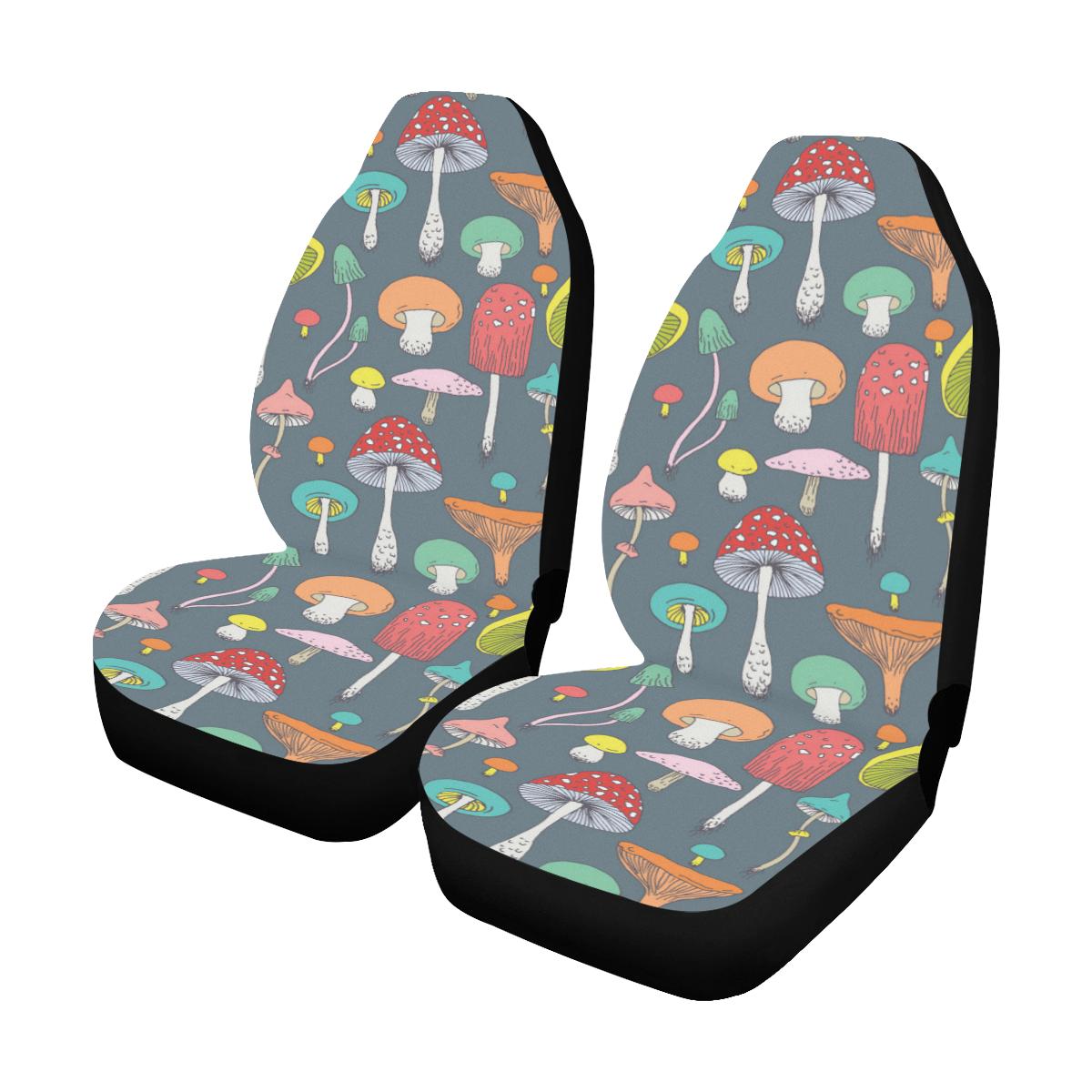 Mushroom Pattern Print Design A03 Car Seat Covers (Set of 2)-JORJUNE.COM