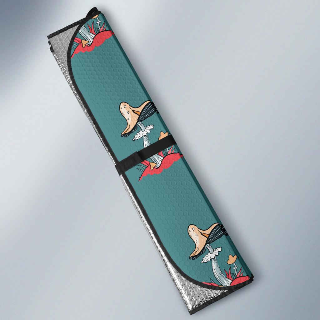 Mushroom Pattern Print Design A04 Car Sun Shades-JORJUNE.COM