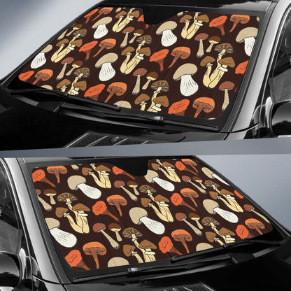 Mushroom Pattern Print Design A05 Car Sun Shades-JORJUNE.COM