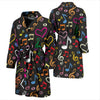 Music note Pattern Print Design A01 Men Bathrobe-JORJUNE.COM