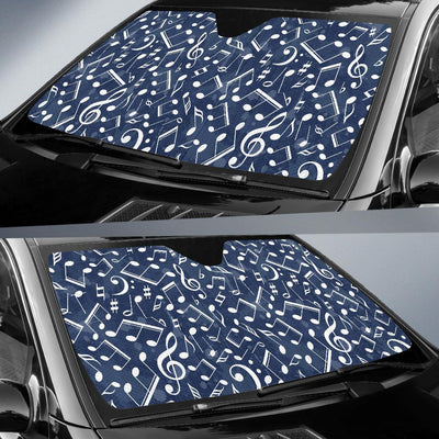 Music note Pattern Print Design A02 Car Sun Shades-JORJUNE.COM