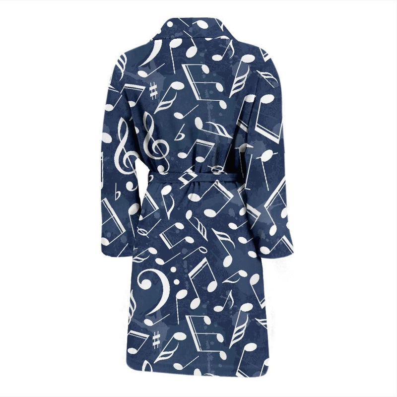 Music note Pattern Print Design A02 Men Bathrobe-JORJUNE.COM