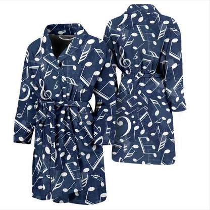 Music note Pattern Print Design A02 Men Bathrobe-JORJUNE.COM
