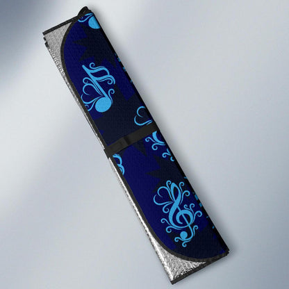 Music note Pattern Print Design A04 Car Sun Shades-JORJUNE.COM