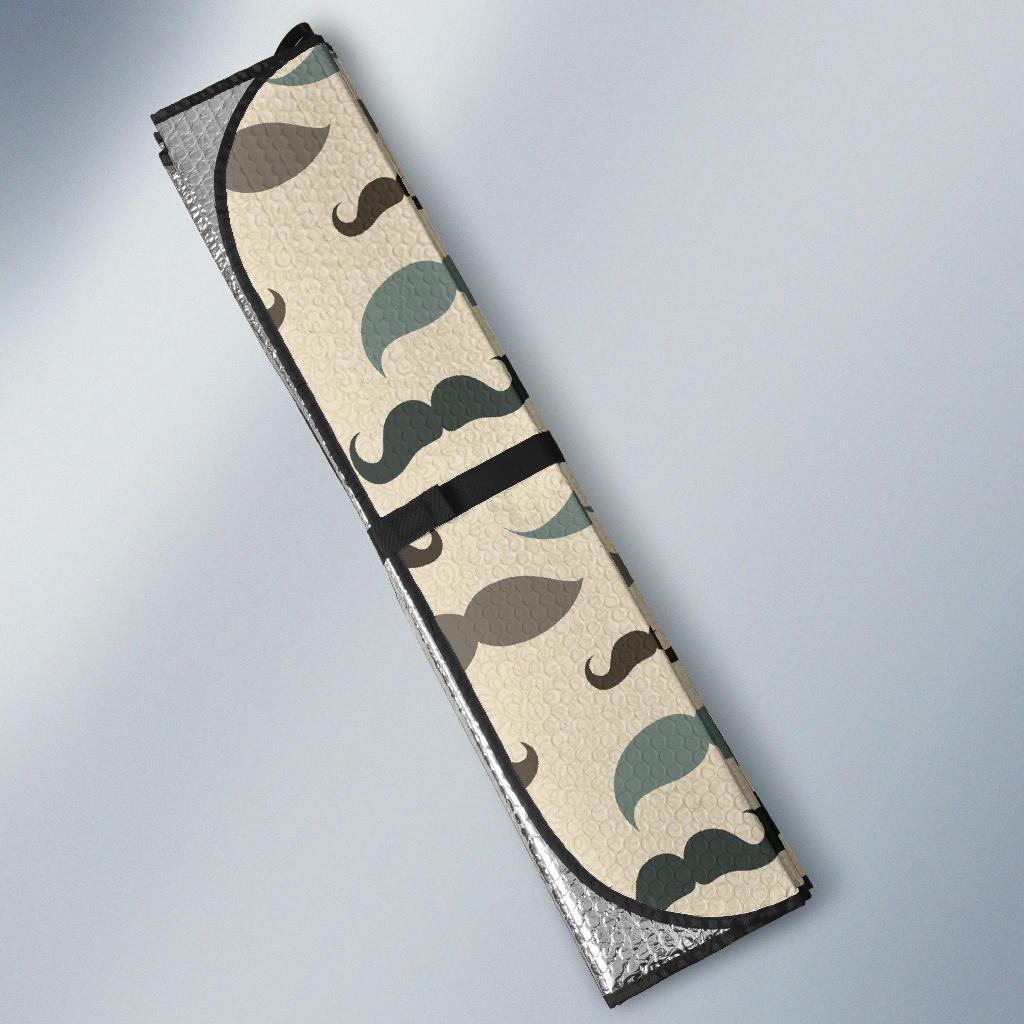 Mustache Pattern Print Design A01 Car Sun Shades-JORJUNE.COM