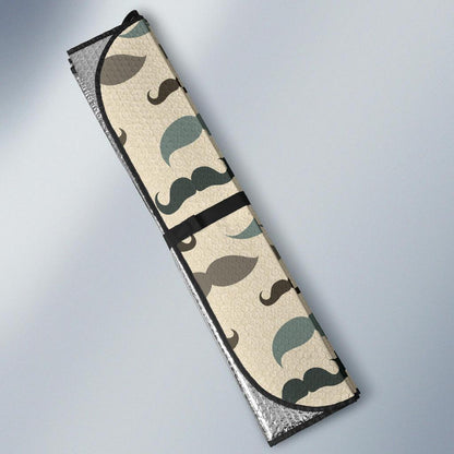 Mustache Pattern Print Design A01 Car Sun Shades-JORJUNE.COM