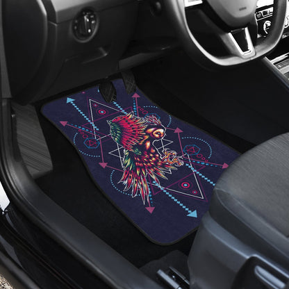 Mythical Owl Geometric Car Floor Mats